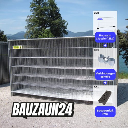 30-teiliges Bauzaun Set Classic